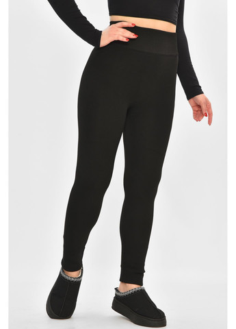 Лосини жіночі на штучному хутрі чорного кольору Let's Shop (368726589)