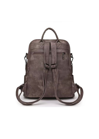 Рюкзак сумка жіночий міський, шкіряний. Коричневий. No Brand (315765338)