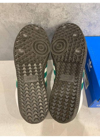 КРОССОВКИ ЖЕНСКИЕ ADIDAS SAMBA OG WHITE GREEN GUM АДИДАС САМБА No Brand серые демисезоны (367170407)