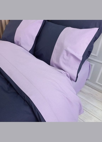 Постільна білизна PREMIERE Темносинє/Лавандовий настрій Ранфорс Євро MERISET (278256087)