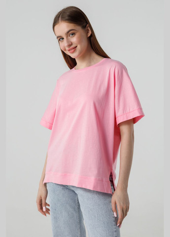 Розовая всесезон футболка No Brand