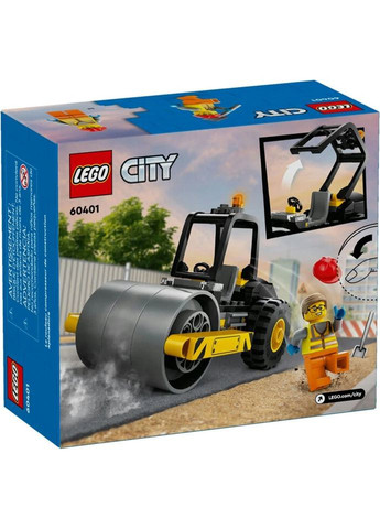 Конструктор City Строительный паровой каток 78 деталей (60401) Lego (281425664)