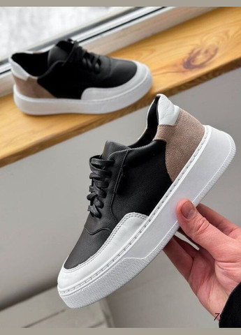 Шкіряні жіночі кросівки кеди, шкіряні кросівки Viscala Tissa комбіновані демісезони (316212999)