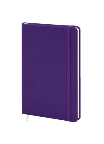 Записная книжка А5, 128 листов, кремовая бумага, клетка, обложка искусственная фиолетовая кожа Фабрика Поліграфіст (281999729)