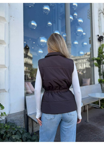 Осіння жилетка жіноча на кнопках з куліскою (Заміри в описі) GD/GL Модний простір (366883307)