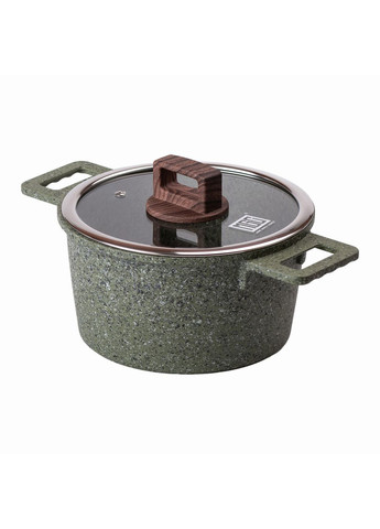 Алюминиевая кастрюля объемом 3 литра с крышкой, с антипригарным покрытием Ø 20 (см) MGC (360455259)