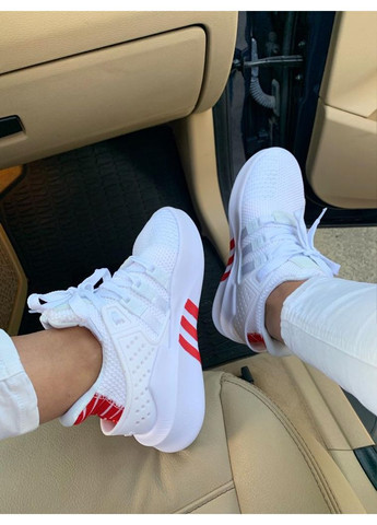 КРОСІВКИ ЖІНОЧІ ADIDAS EQUIPMENT ADV BASK WHITE RED АДІДАС No Brand білі демісезони (367173308)