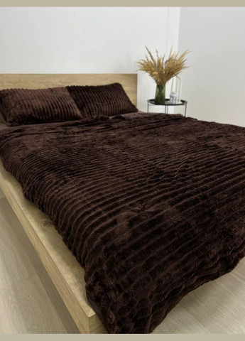 Євро постільна білизна шарпей плюшева м'яка Шоколад (П4К-sharpey001-03) No Brand (308754550)