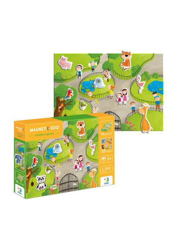 Розвиваюча магнітна гра "Зоопарк" DoDo 200207, 35 ел DoDo Toys (306433656)