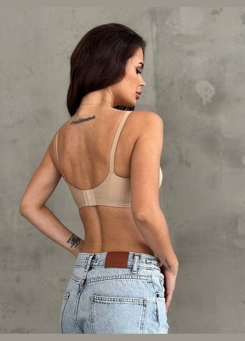 Бежевий безшовний бюстгальтер безшовний Mandhari без кісточок
