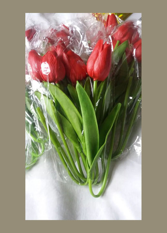 Тюльпан штучний 1шт. Колір червоний No Brand (304401823)