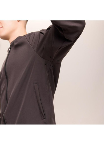 Стильний чоловічий бомбер водонепроникний сірий весна/осінь на блискавці (364989604)