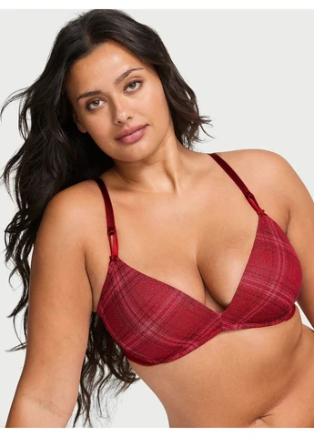 Темно-червоний демісезонний комплект (бюстгальтер, трусики) Victoria's Secret