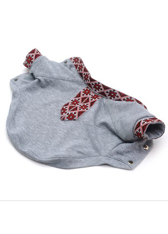 Рубашка Вышиванка для собак серая мини 21х27 см Zoo-hunt (280851651)