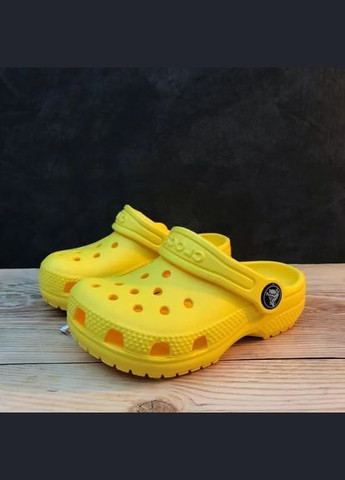 Желтые classic clog kids крокс сабо классик детские Crocs