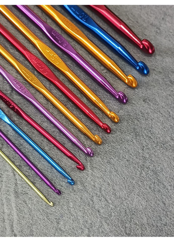 Набор алюминиевых для вязания 12 шт (2-8мм) Крючков (369401657)