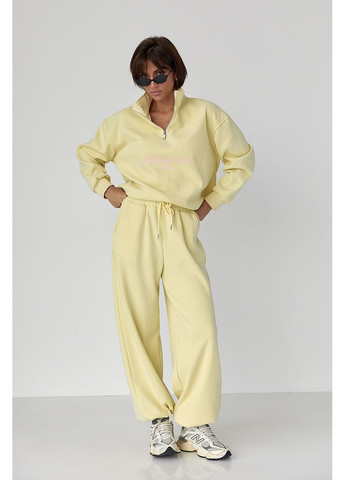 Теплый спортивный костюм с надписями - голубой цвет Lurex (364967657)