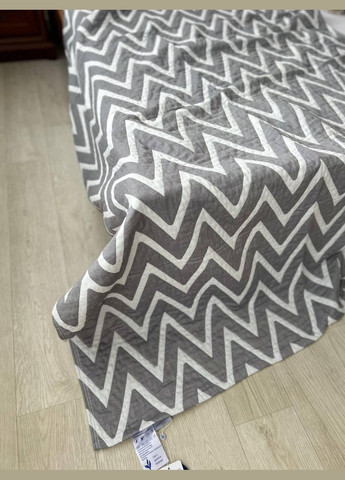 Бавовняне покривало на ліжко 230х200 Темно сірий (П4К-M-muslin03-04) No Brand (306633089)