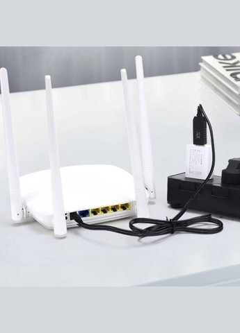 Кабель для роутера USB DC живлення від Power Bank із трансформатором 9V з перехідником 5.5 - 3.5 мм Fonken (333707794)