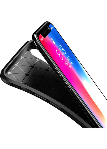 Чехолнакладка TPU Carbon Fiber 1,5mm Case Apple iPhone X/XS Black Toto (301836534)