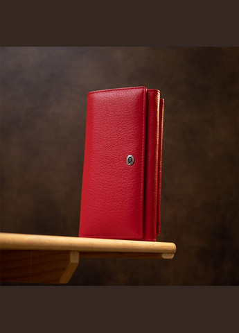 Женский кошелек из натуральной кожи с монетницей  19376 Красный st leather (306881510)