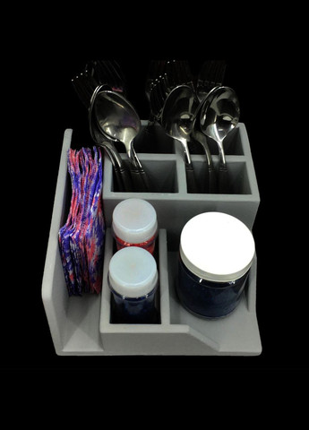 Підставка для столових приладів з дерева Феста маренго (ПСП-001719) No Brand (327423216)