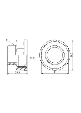 Перехід Forte 1" 1/4х1" ВН SF3603225 Thermo Alliance (400362931)