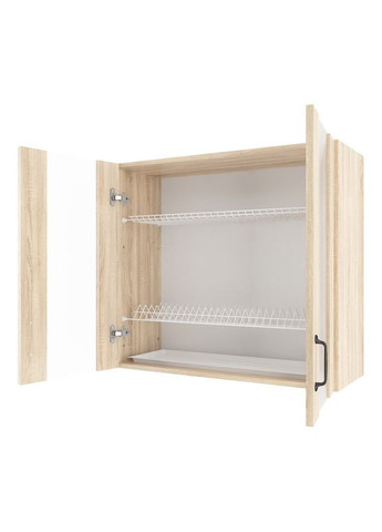 Шкаф с сушкой для посуды 800 мм, шкафчик навесной, верхний модуль для кухни (витрина) N-011 No Brand (371910491)