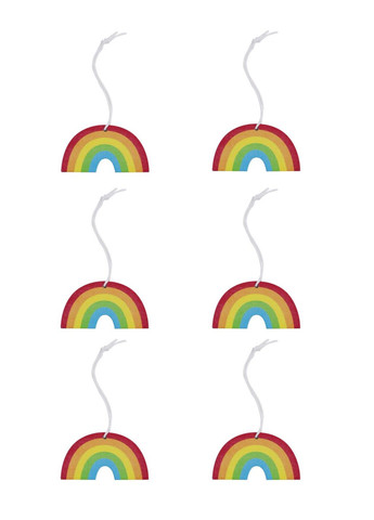 Декоративное висячее украшение «Радуга» 6 шт комбинированный Livarno home (330829356)