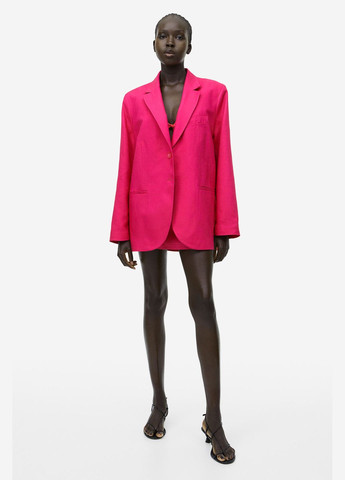 Розовый женский жакет H&M однотонный - всесезон