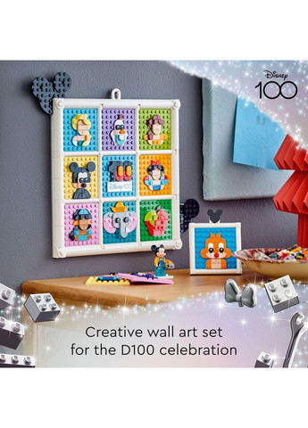 Конструктор Лего Дісней картина до 100-річчя мультиплікації Діснея Disney 100 років Disney Animation 43221 Lego (372125390)