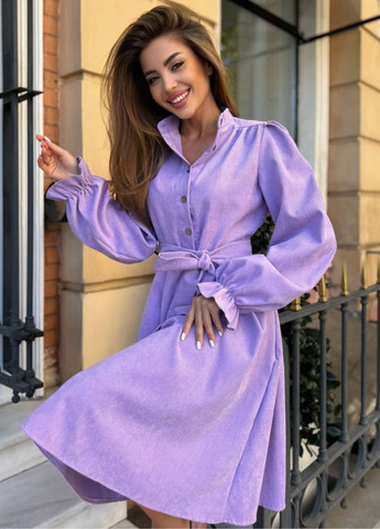 Бузкова повсякденний сукня на гудзиках з поясом сукня-сорочка Україна однотонна