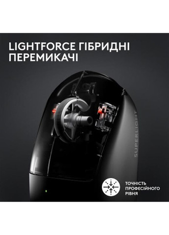 Миша бездротова G Pro X Superlight 2 Black (910-006630) Logitech (336958351)