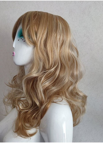 Парик мелированый блонд волнистые волосы No Brand (368787583)