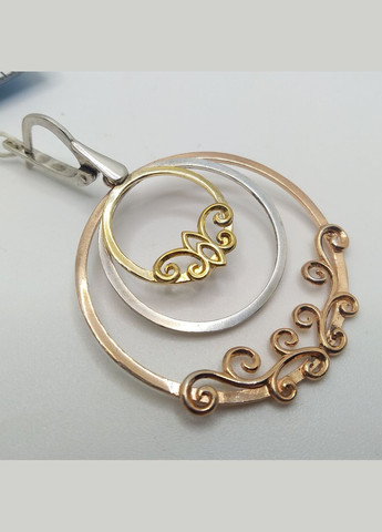 Серьги серебро позолоченное 925° 9,04г. () Харківський ювелірний завод 072123 (305583043)