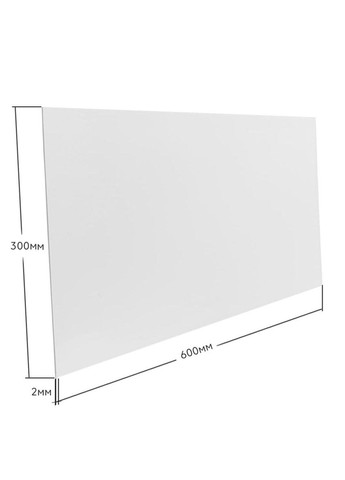 Самоклеюча стінова PET плитка Біла однотонна Sticker Wall (300241774)