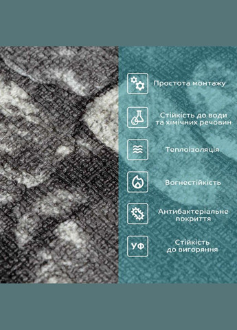 Самоклеючі шпалери сіра цегла 2800х450х1,8мм SW-00000724 Sticker Wall (300241879)