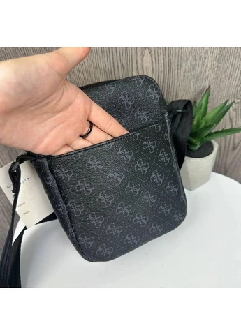 Мужская сумка планшетка экокожа 20х15х8 см черная No Brand (398090227)