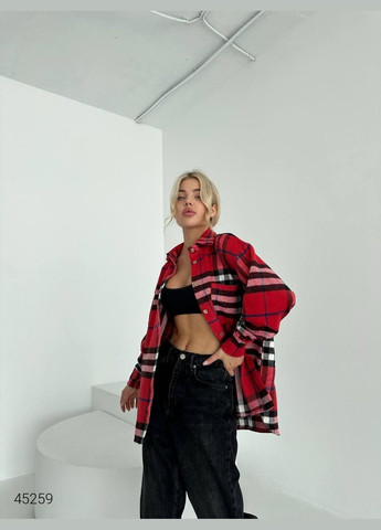 Тепла жіноча сорочка в клітку Liton (303775600)