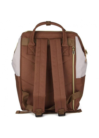 Рюкзак жіночий водостійкий текстиль 17л на 1 відділення розмір 27×40×16 см 9001-34 USB коричневий з сірим Himawari (314808773)