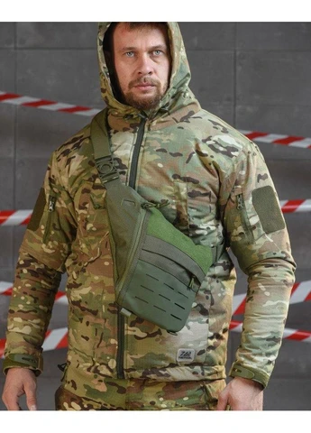 Нагрудна тактична сумка під одяг олива прихована кобура EDC No Brand (393909109)