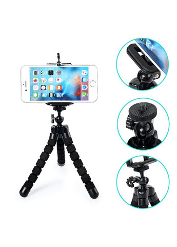 Трипод Штатив Восьминіг + Bluetooth пульт на смартфон Тримач для Телефона, GoPro, Камери, Фотоапарата (500333х2) Clefers (300694608)