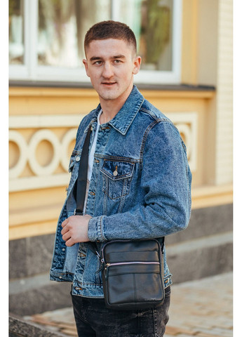 Мужская кожаная сумка через плечо 22х19х5 см Tiding Bag (315872369)