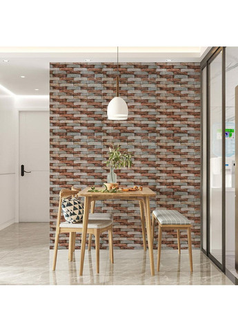 Декоративна 3D панель 700х770х4мм Коричнева цегла піщаник love-shopping Sticker Wall (355800448)