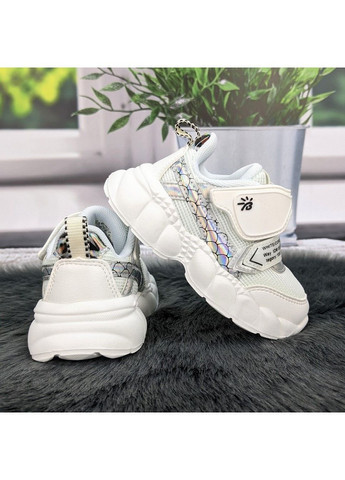 Белые демисезонные кроссовки детские для девочки Bessky