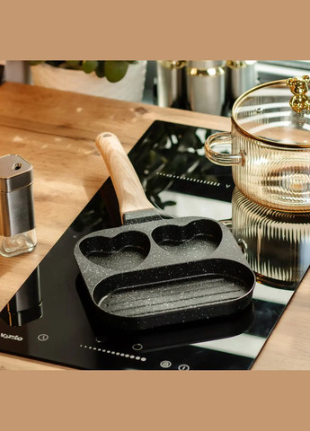 Сковорода для завтрака алюминиевая 18,3* 18* 2 см, черный Breakfast (322288142)