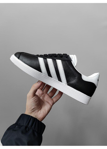 КРОСІВКИ ЖІНОЧІ ADIDAS GAZELLE BLACK / WHITE АДІДАС ГАЗЕЛЬ No Brand чорні демісезони (368858252)