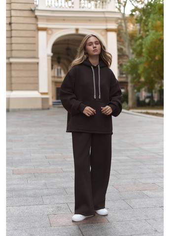 Женский костюм худые с джогерами из турецкой тринитки на флисе ❄️❄️❄️ Україна (367049350)