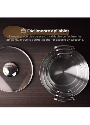 Набір каструль Smart 3+6.5+11.5 л (BGMP-2145) Masterpro (323042838)