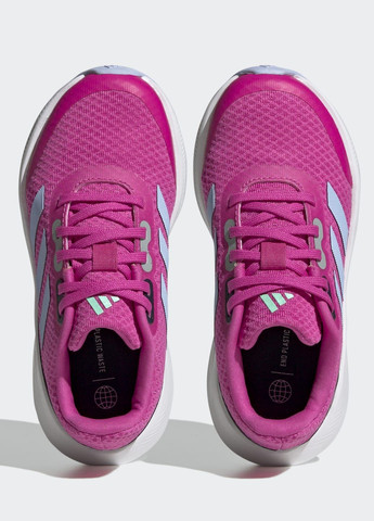 Розовые всесезонные беговые кроссовки runfalcon 3 lace adidas